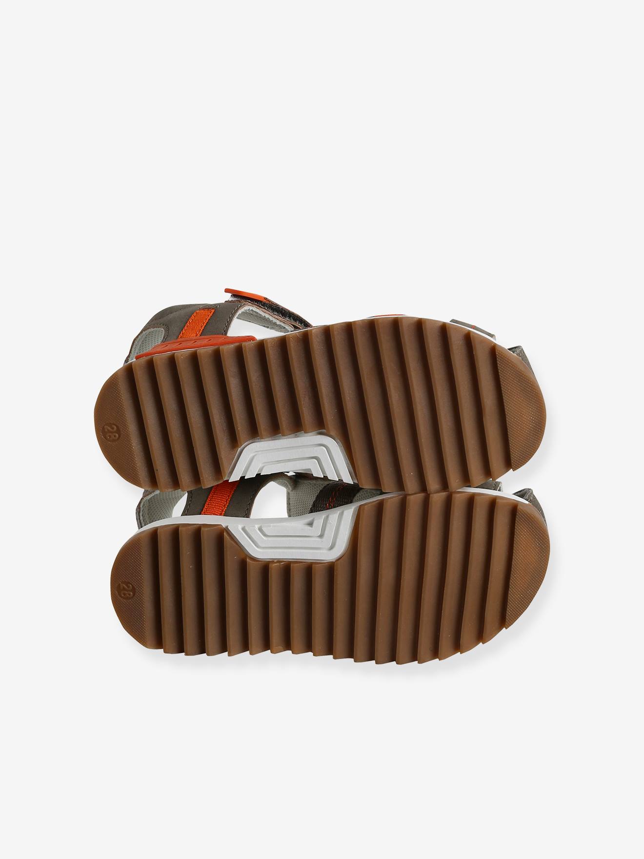 Vertbaudet Jungen Sandalen, geschlossen - graubeige
