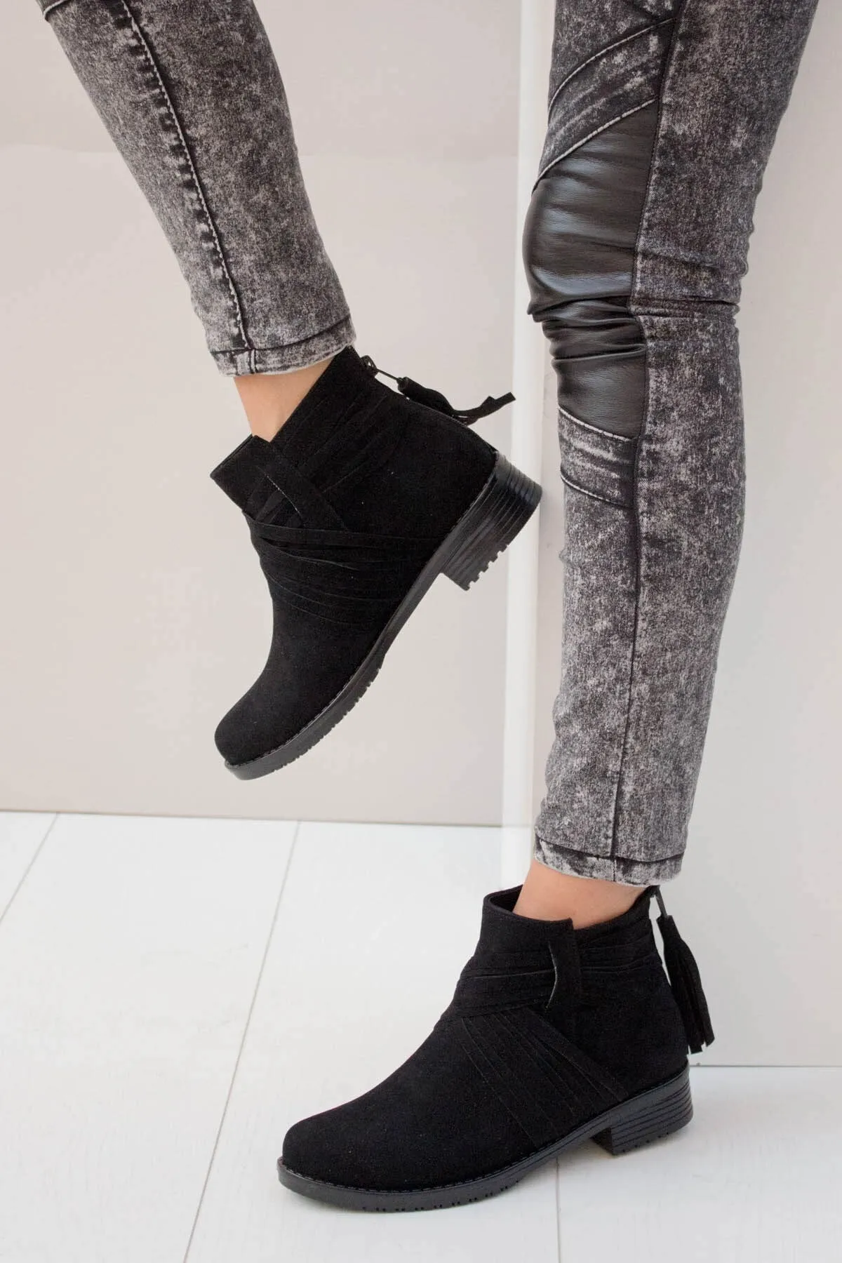Fox Shoes  Schwarze Damenstiefel A726192602