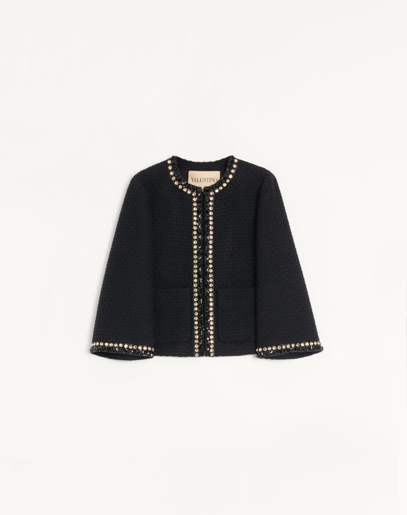 Jaqueta de tweed Canestrello bordada