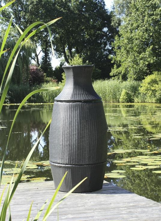 Garden Pleasure Harms Club-Set LINZ, Kunststoffgeflecht, schwarz