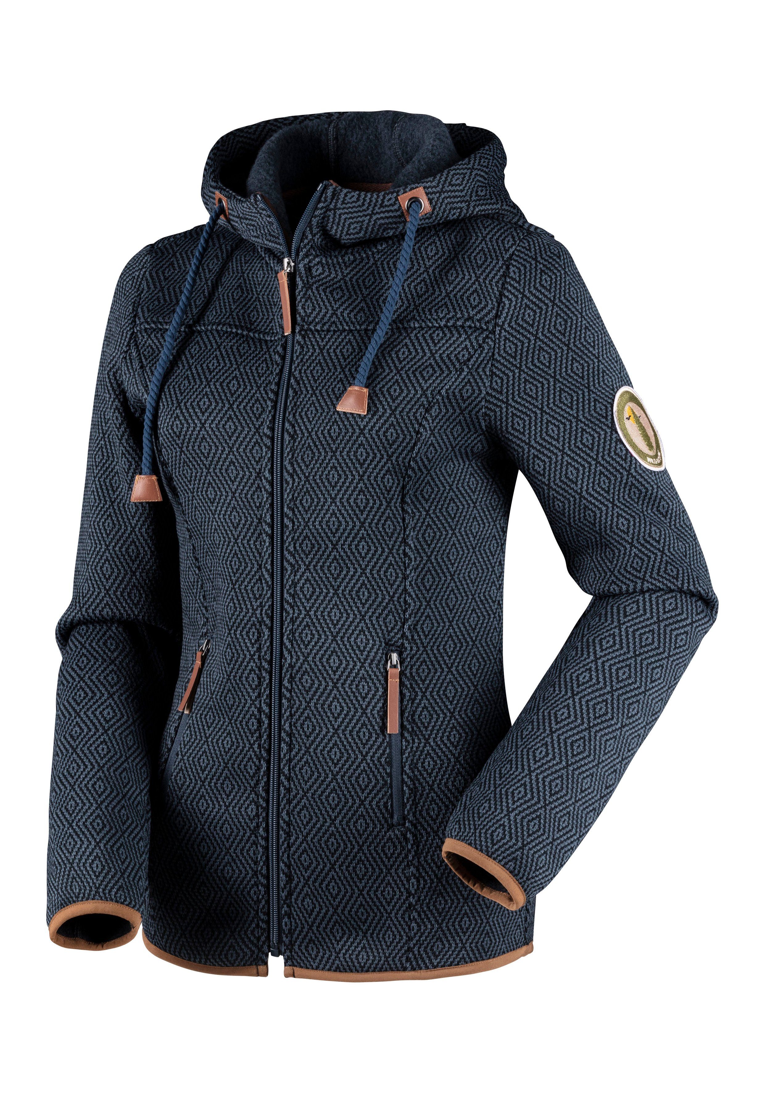 LASCANA ACTIVE Fleecejacke ; Trekkingjacke mit Kapuze