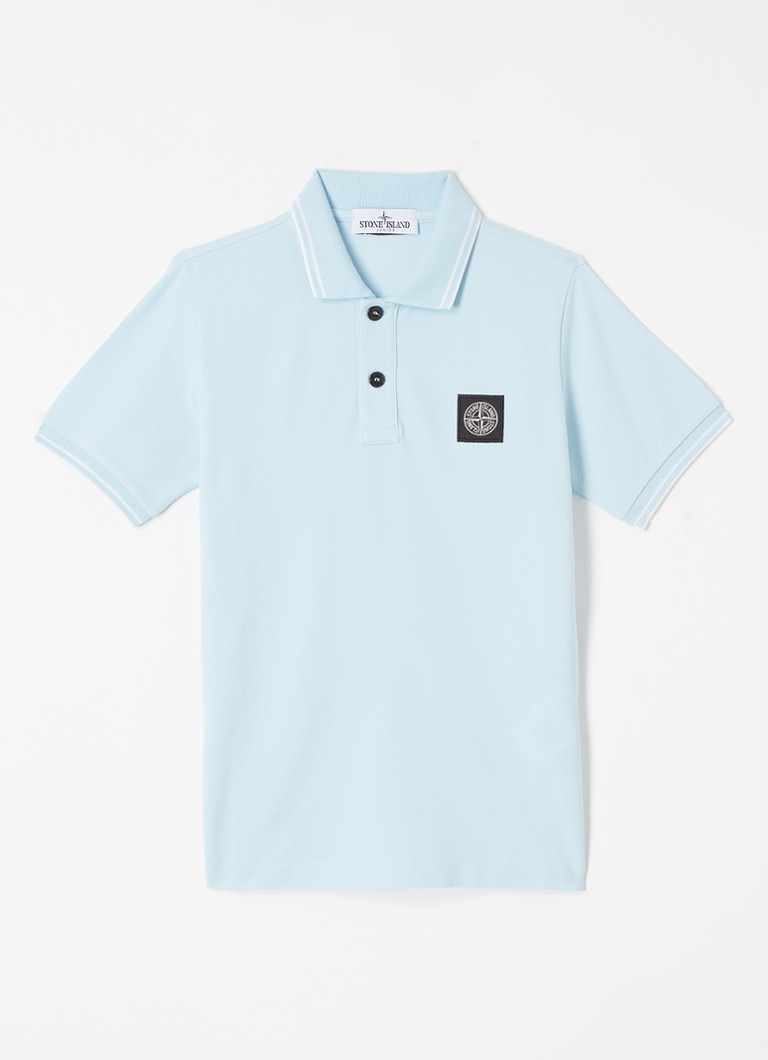 Tricou polo Stone Island 21348 din bumbac cu logo brodat