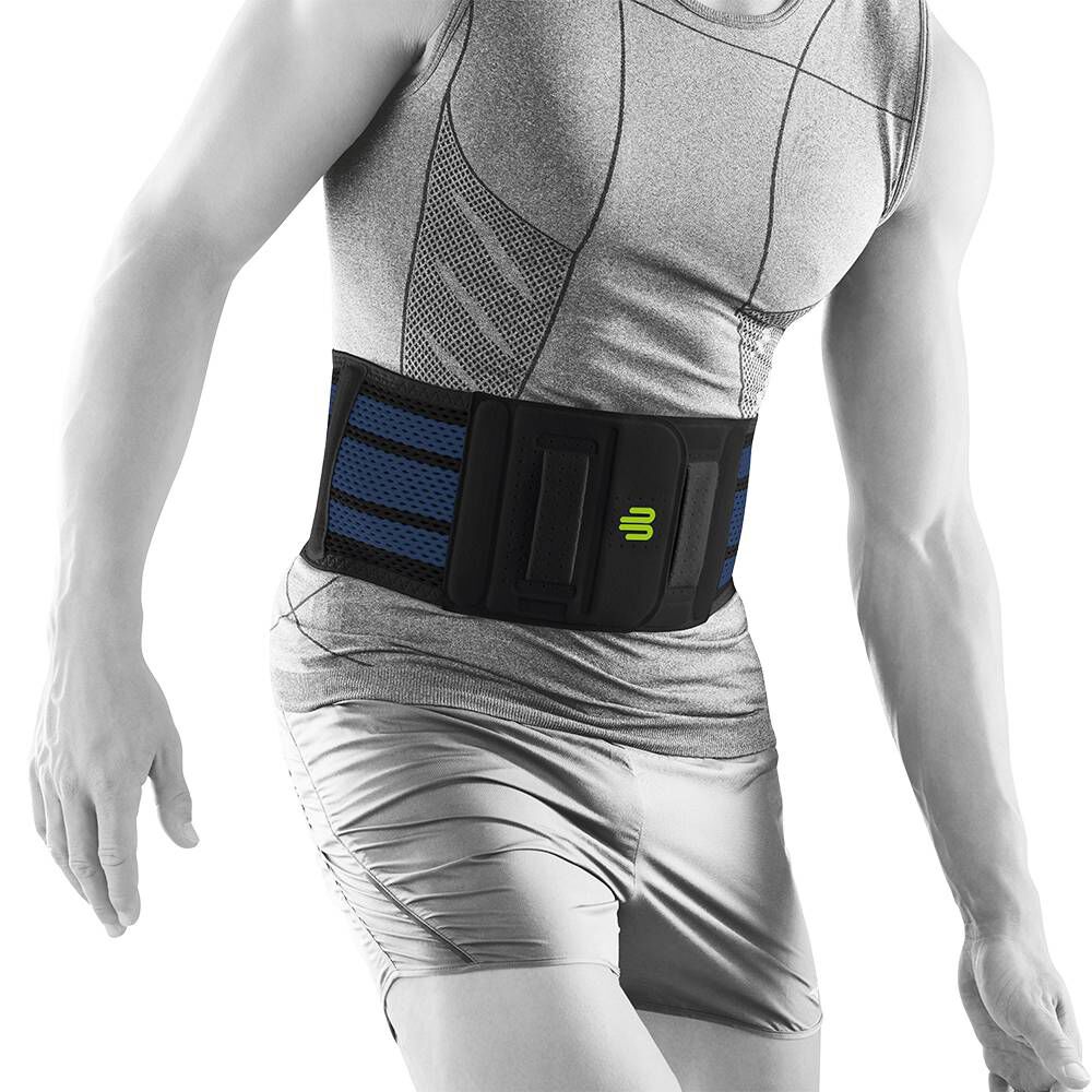 Sports Back Support Rückenbandage - Schwarz, Dunkelblau