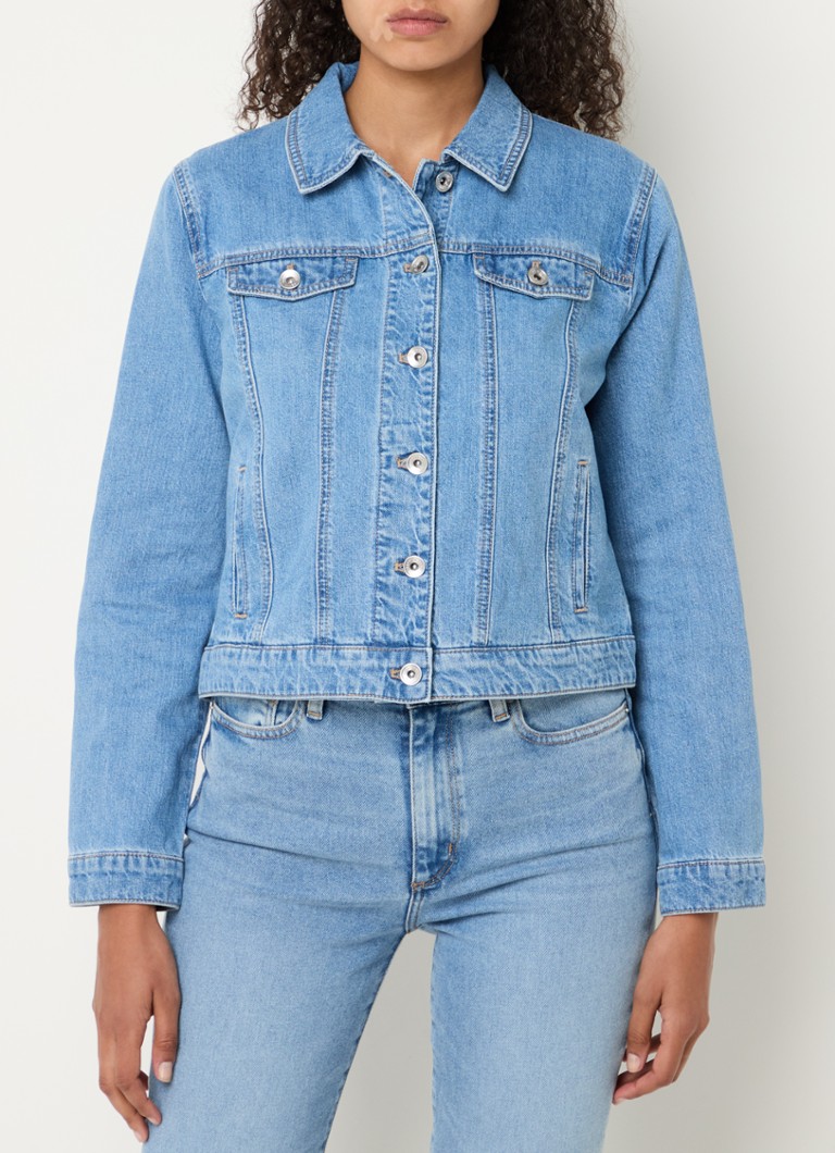 Giacca in denim Gerry Weber in misto lino con tasche laterali