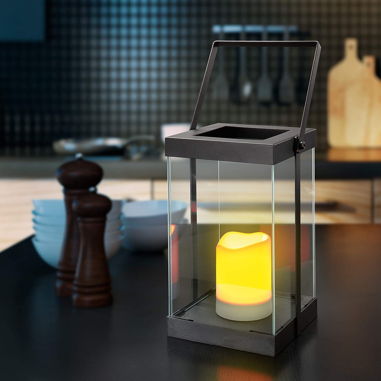 esotec LED Gartenleuchte Designer Laterne 