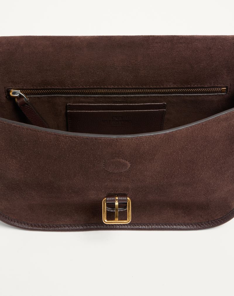 Bolsa de ombro Valentino Garavani Antibes em camurça