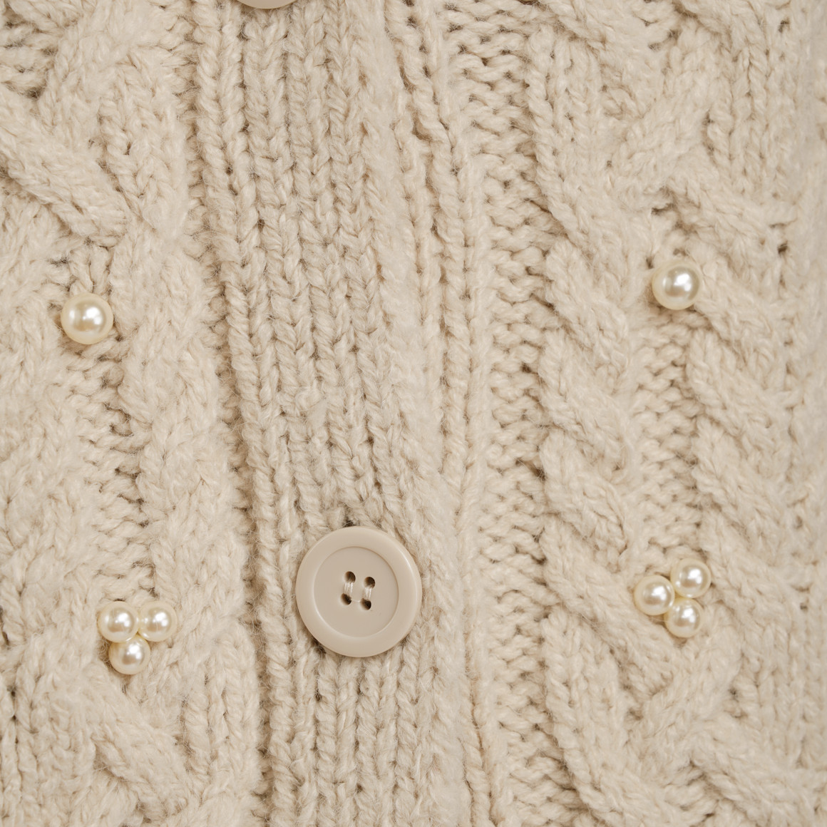 Damen Strickjacke mit Perlen
