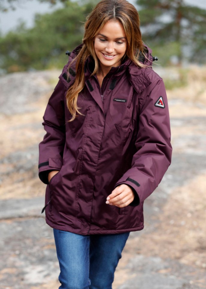 Jacke mit abnehmbarer Kapuze