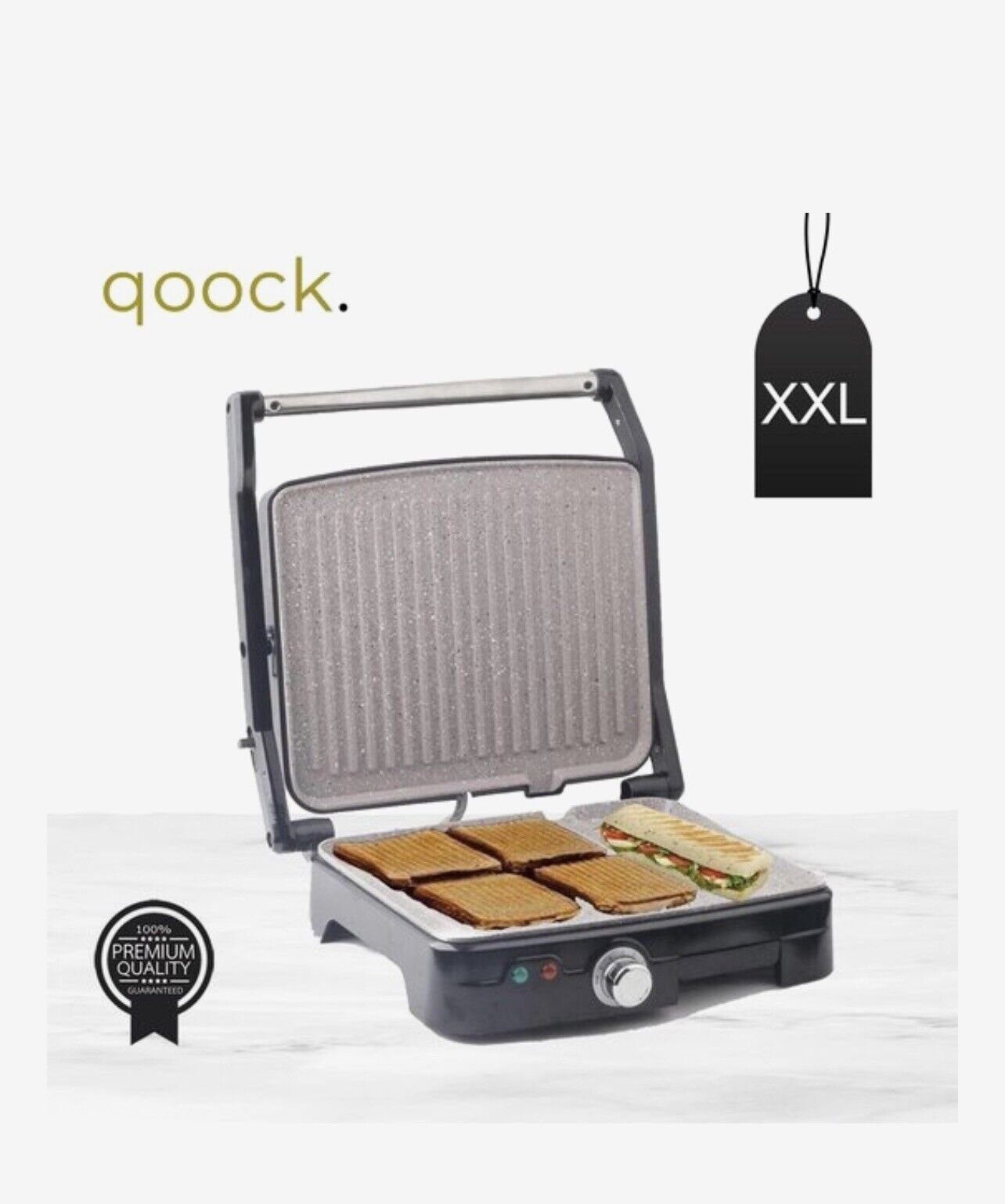 Royal Swiss 3-in-1-Sandwichmaker, für Sandwiches, Waffeln und das Grillen 1800 Watt