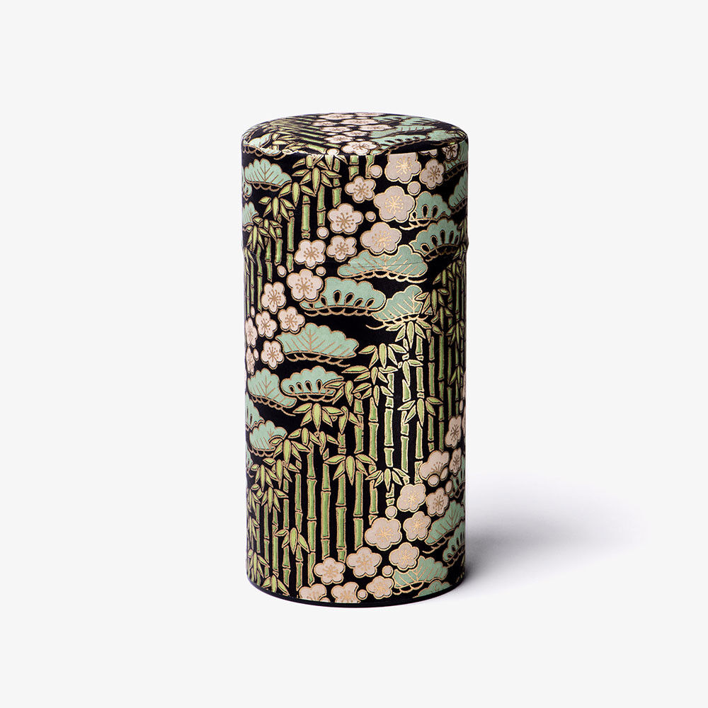 Mousson, Boîte à thé papier washi noir 150g