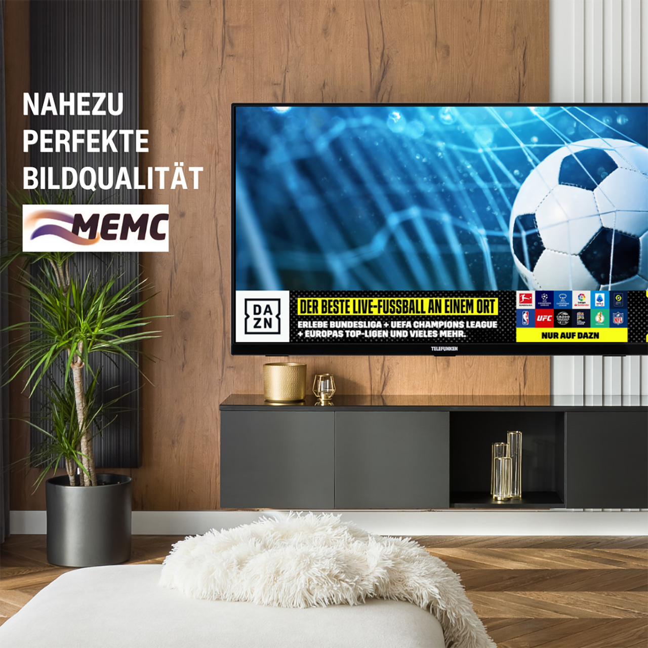 Telefunken Telefunken 65 Zoll Fernseher Fire TV (4K UHD Smart TV, HDR Dolby Vision, Dolby Atmos, Triple-Tuner)