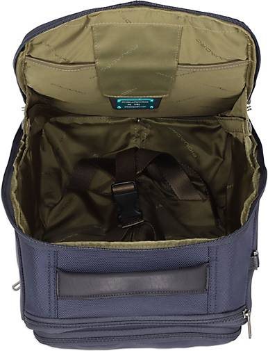 Piquadro Brief 2 Rollen Rucksacktrolley 40 cm Laptopfach