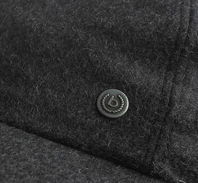 bugatti, Cap, Wolle mit Ohrenklappen, dunkelgrau