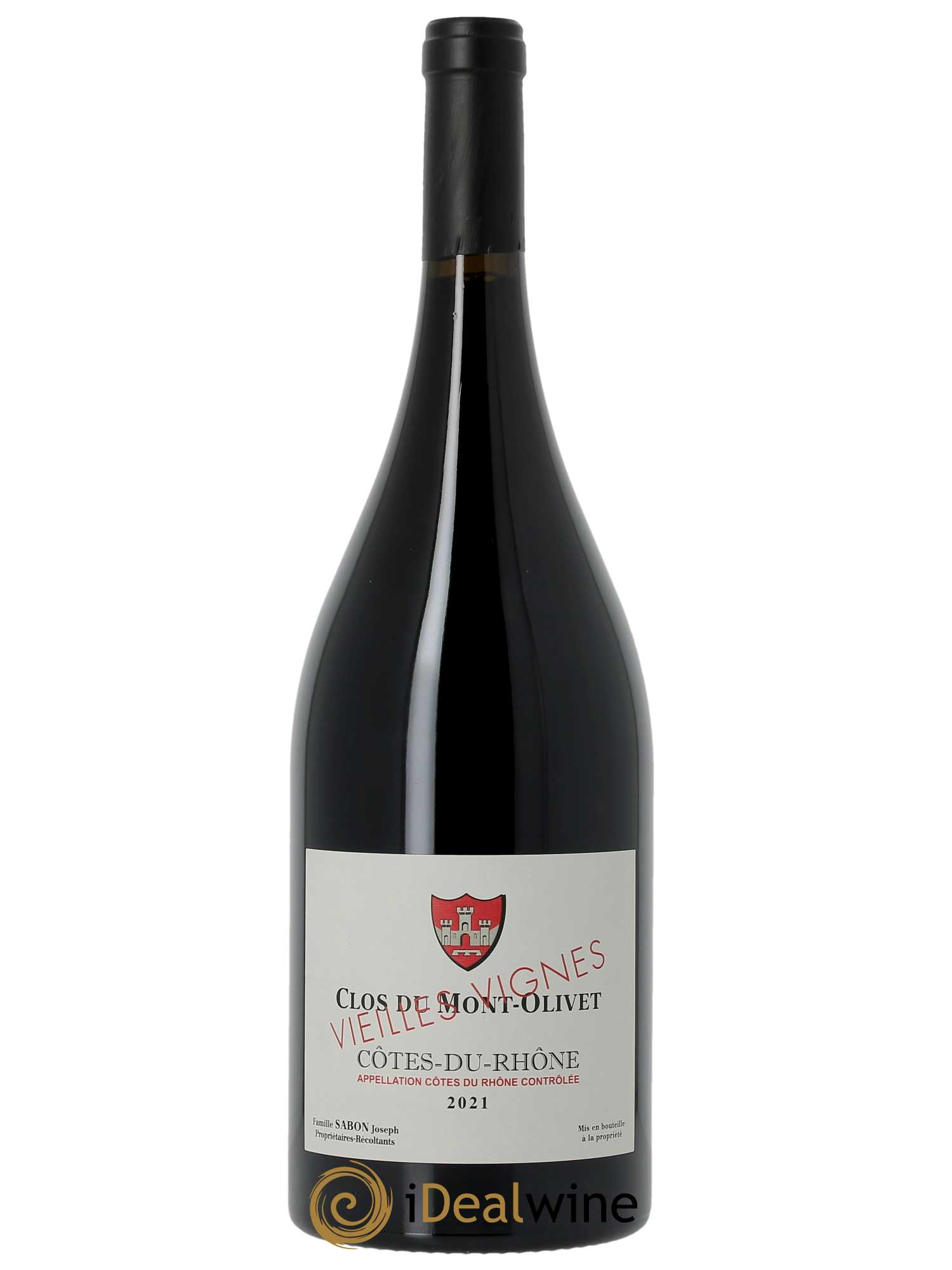 Côtes du Rhône Vieilles Vignes Clos du Mont-Olivet  2021 - Lot de 1 Magnum