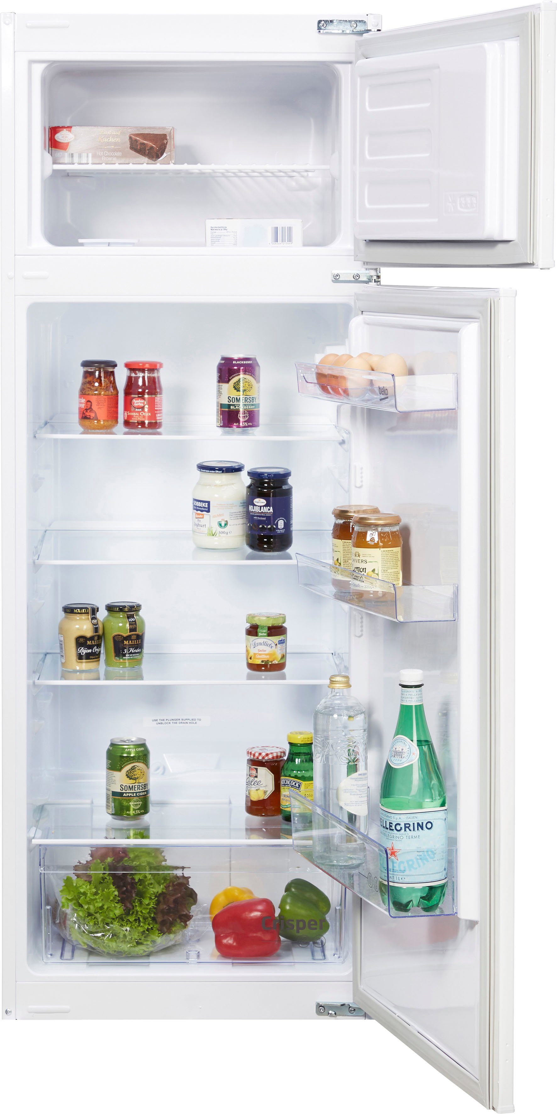 BEKO Einbaukühlgefrierkombination BDSA250K3SN, 144,8 cm hoch, 54 cm breit