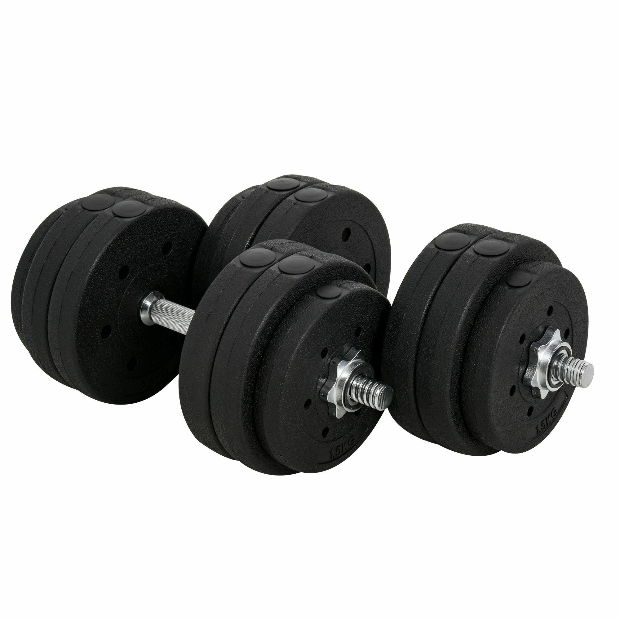 HOMCOM Hantelbank Kurzhantel Set 30 kg