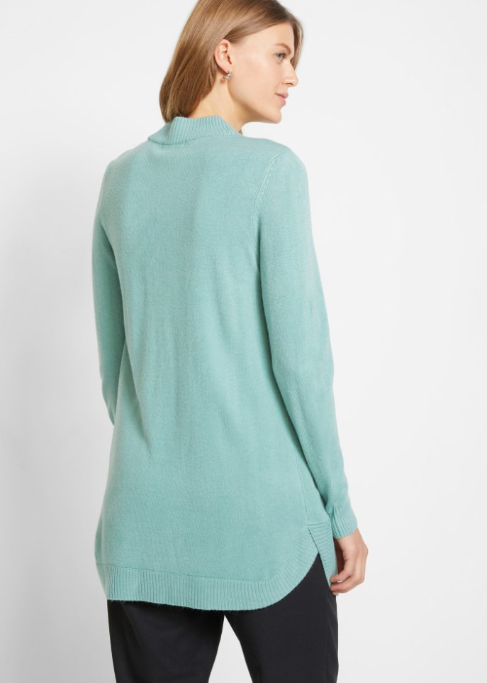 Feinstrickpullover mit Stehkragen