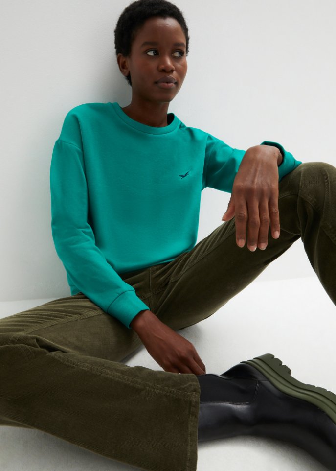 Sweatshirt mit Stickung