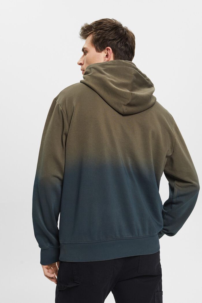 Hoodie mit zweifarbigem Spray-Effekt
