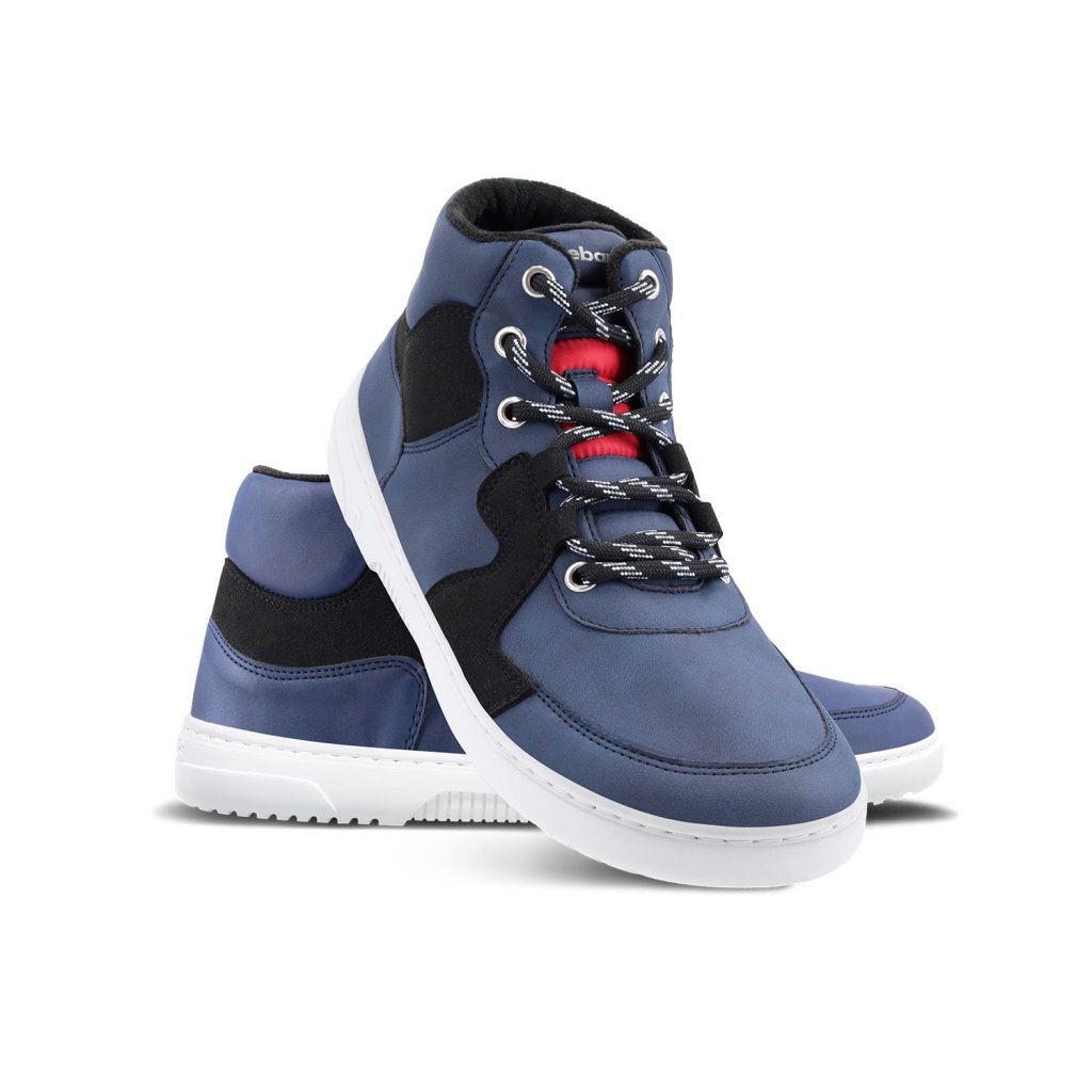 Be Lenka Barebarics Lynx Dark Blue & White Barfußstiefeletten