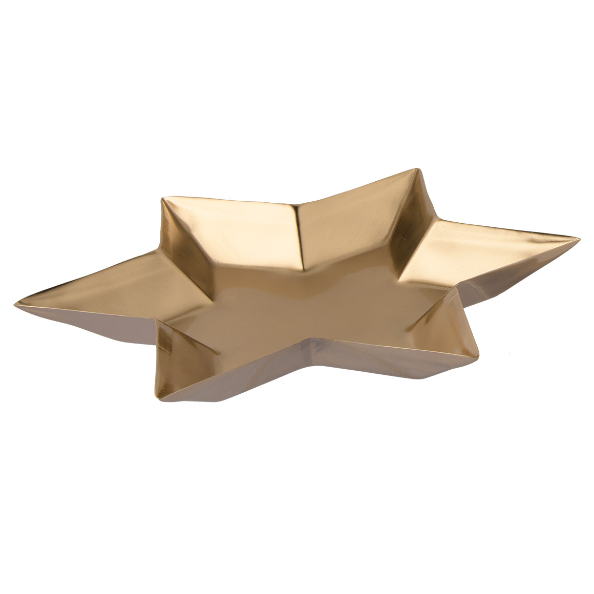 2 Deko-Sterntabletts in Gold-Optik