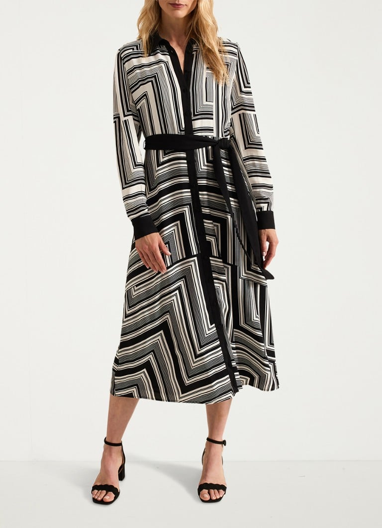 Robe-chemise midi Phase Eight Pia à imprimé graphique