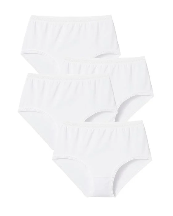 Lot de 3 culottes midi coton stretch + 1 GRATUITE
