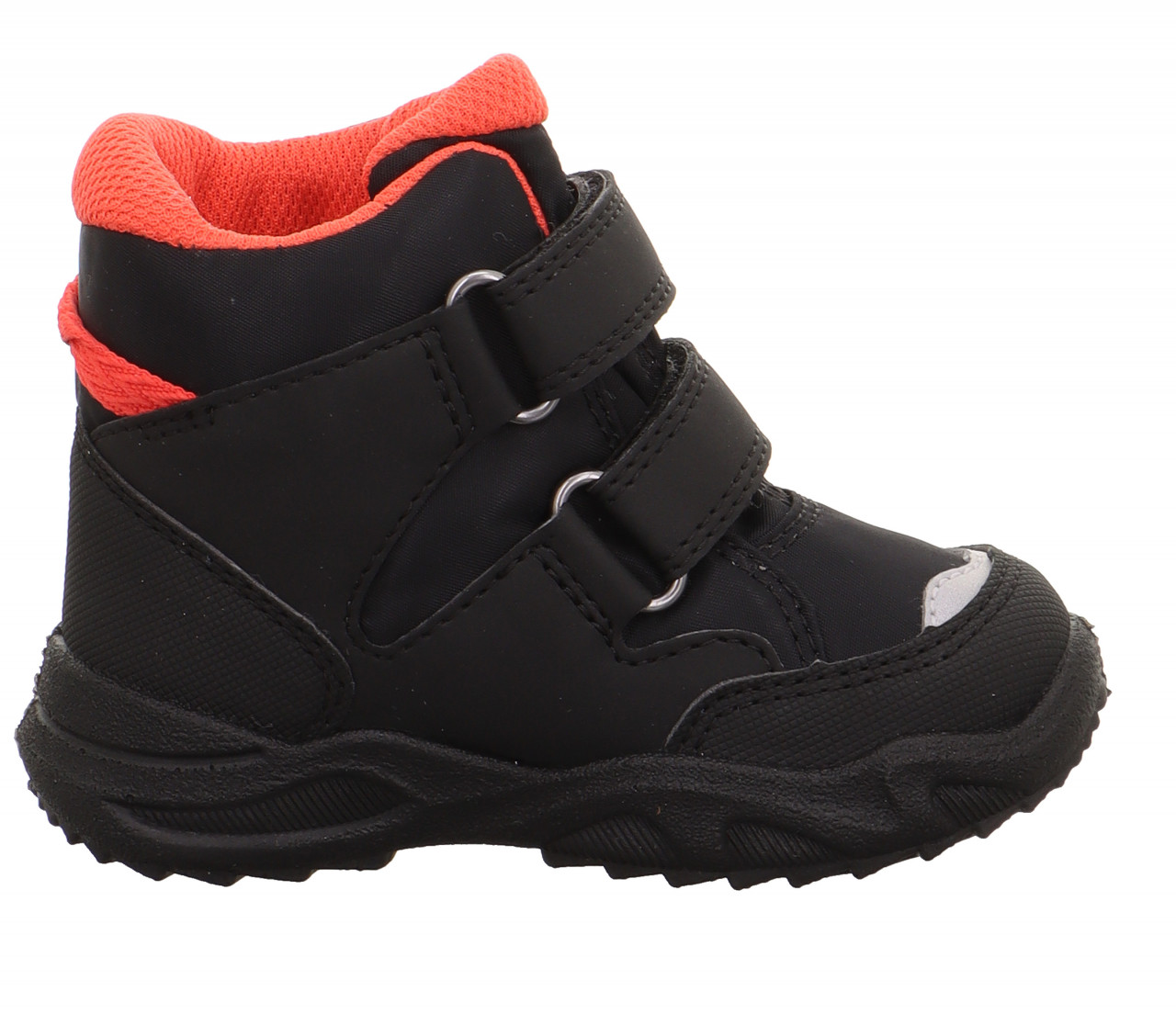GLACIER - Schwarz/Rot Boots mit Klettverschluss
