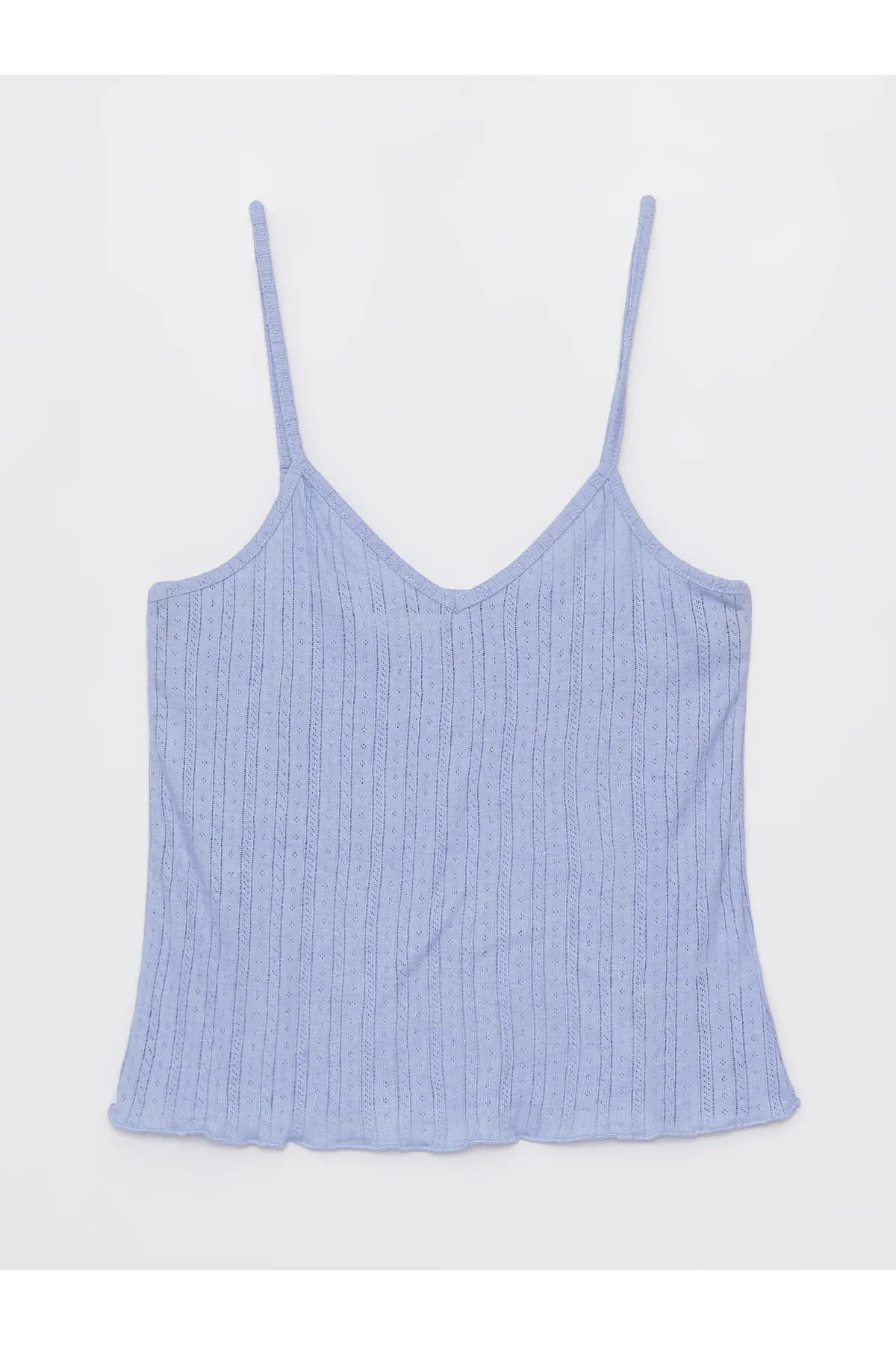 LC Waikiki  Selbstgemustertes Trägerpyjama-Set für Damen mit V-Ausschnitt und Shorts