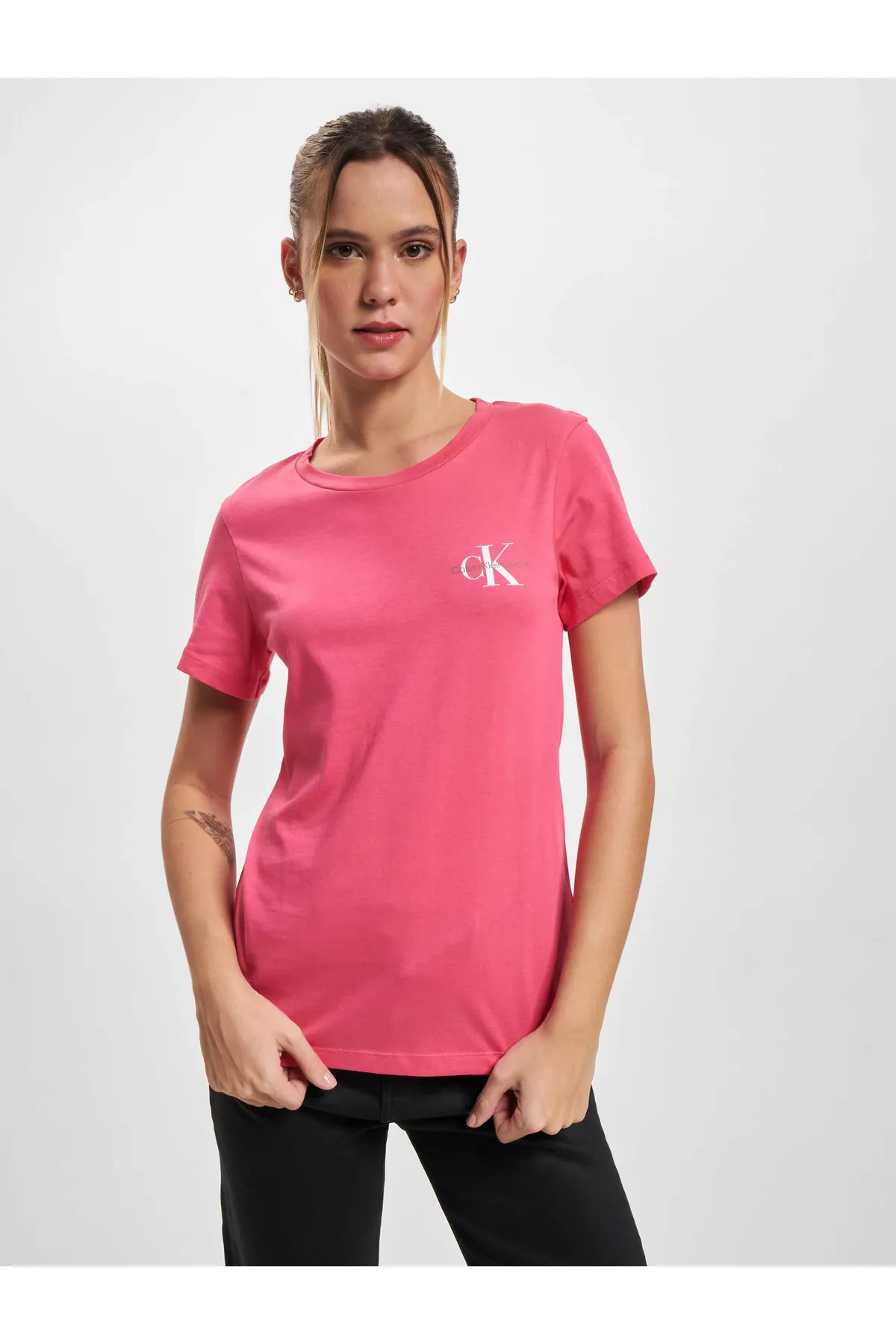 Calvin Klein  Damen 2er-Pack Monogram Slim T-Shirt