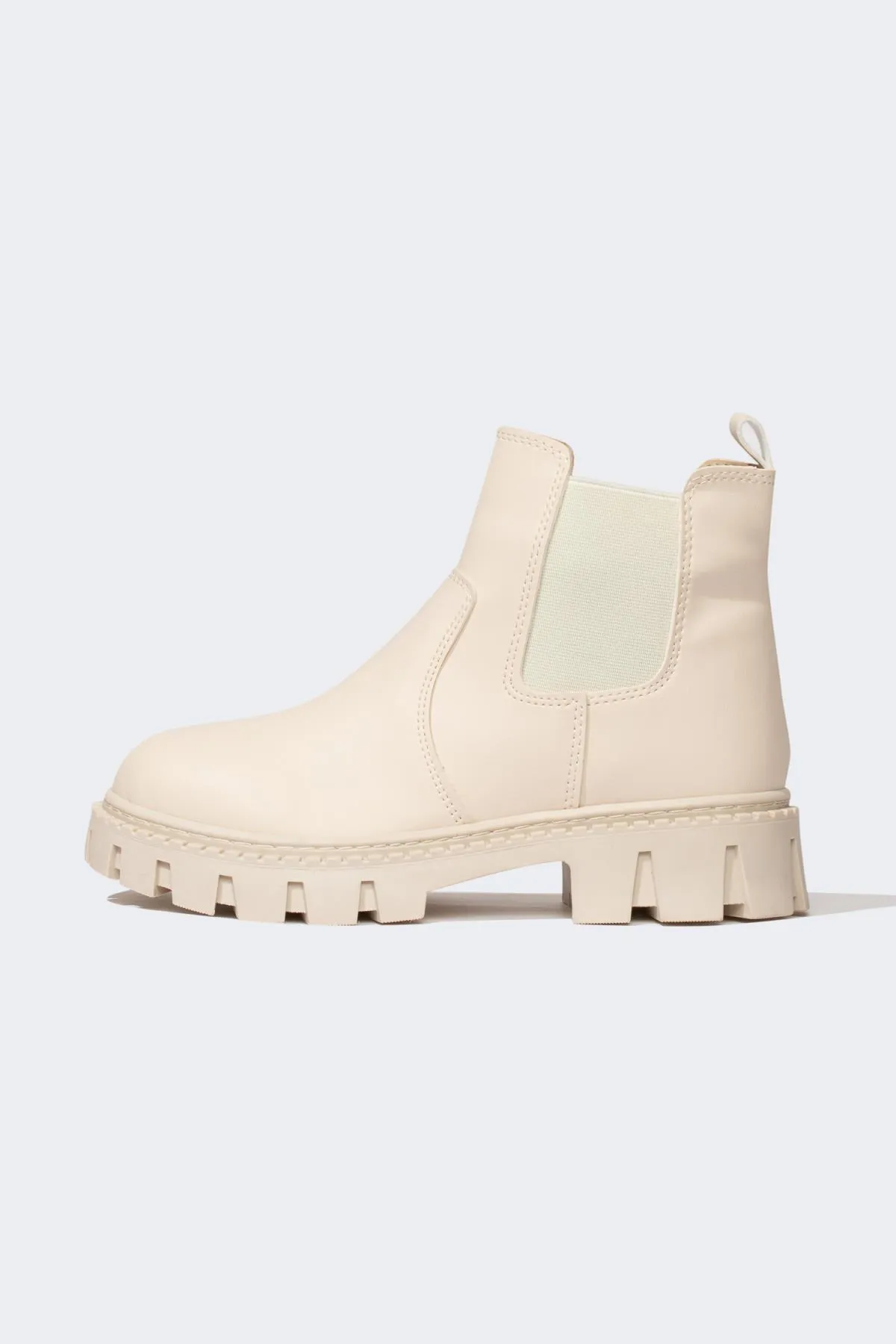 DeFacto  Mädchenstiefel aus Kunstleder mit Schnürung und Reißverschluss, flache Sohle V8183a623au