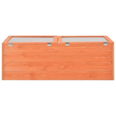 vidaXL Gewächshaus Anzucht Blumen Obst Gemüse Gewächshaus Holz 100x50x34 cm