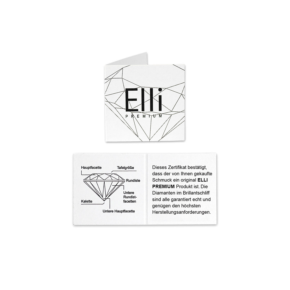 Ohrringe Kinder Herz Diamant (0.04 ct.) 585 Gelbgold Ohrstecker für Mädchen
