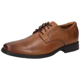 Clarks Tilden Plain Schnürer in braun