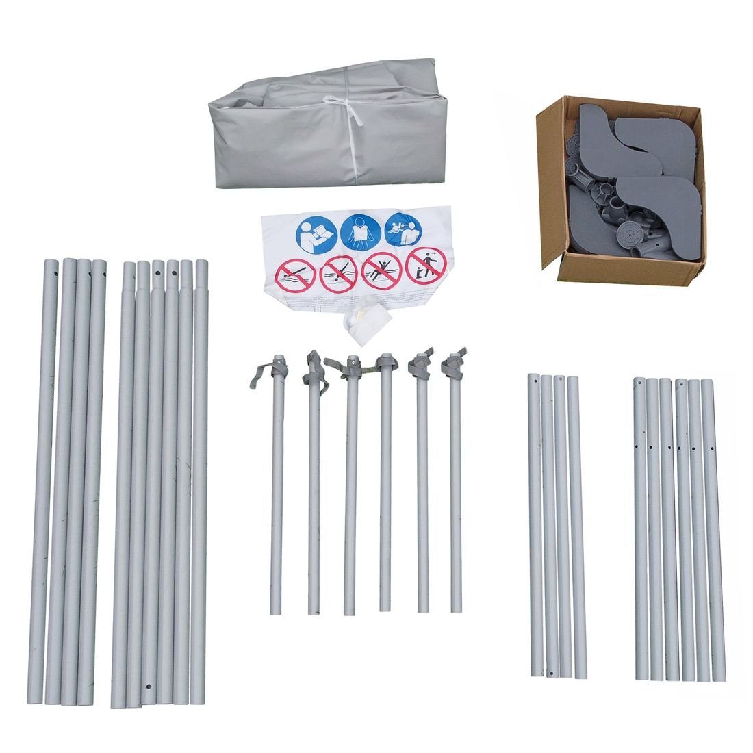 yourGEAR Rechteckpool yourGEAR Familien Pool 3x2x0,7m Schwimmbecken Schwimmbad Planschbecken