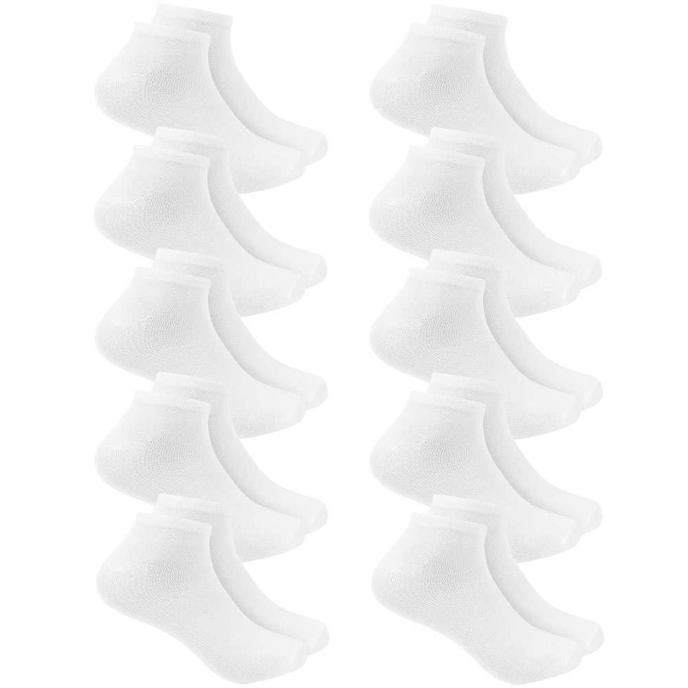 SPORTINATOR Sneakersocken 10 Paar weiß