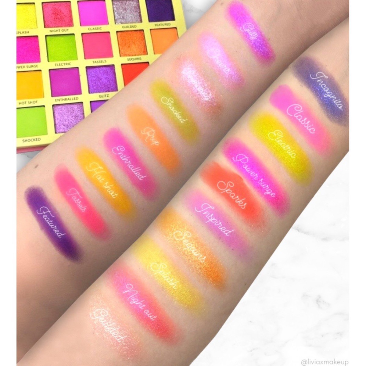 Rude Cosmetics THE ROARING 20'S 20 Fabulous paleta sjena [neonska]