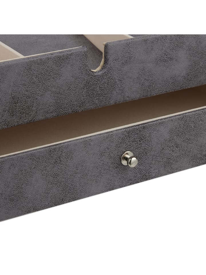 relaxdays Schmuckkästchen in Grau - (B)34 x (H)13 x (T)31 cm günstig kaufen onesize