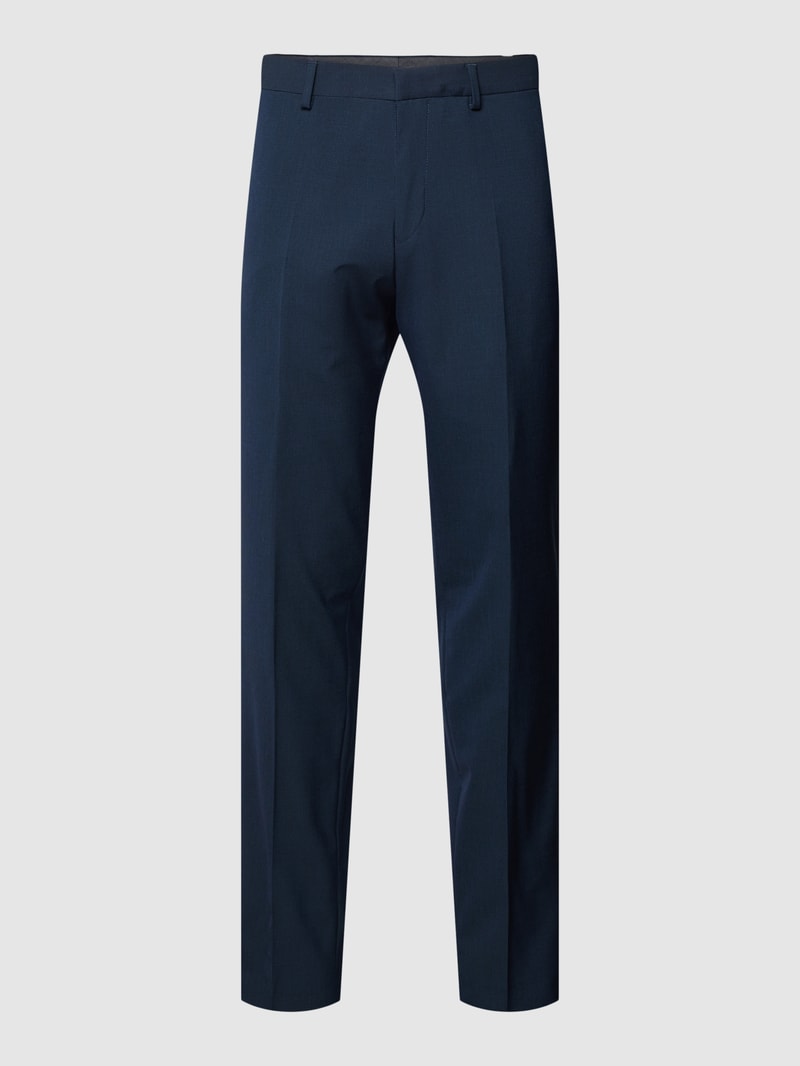 Anzug-Hose mit Webmuster in marineblau
