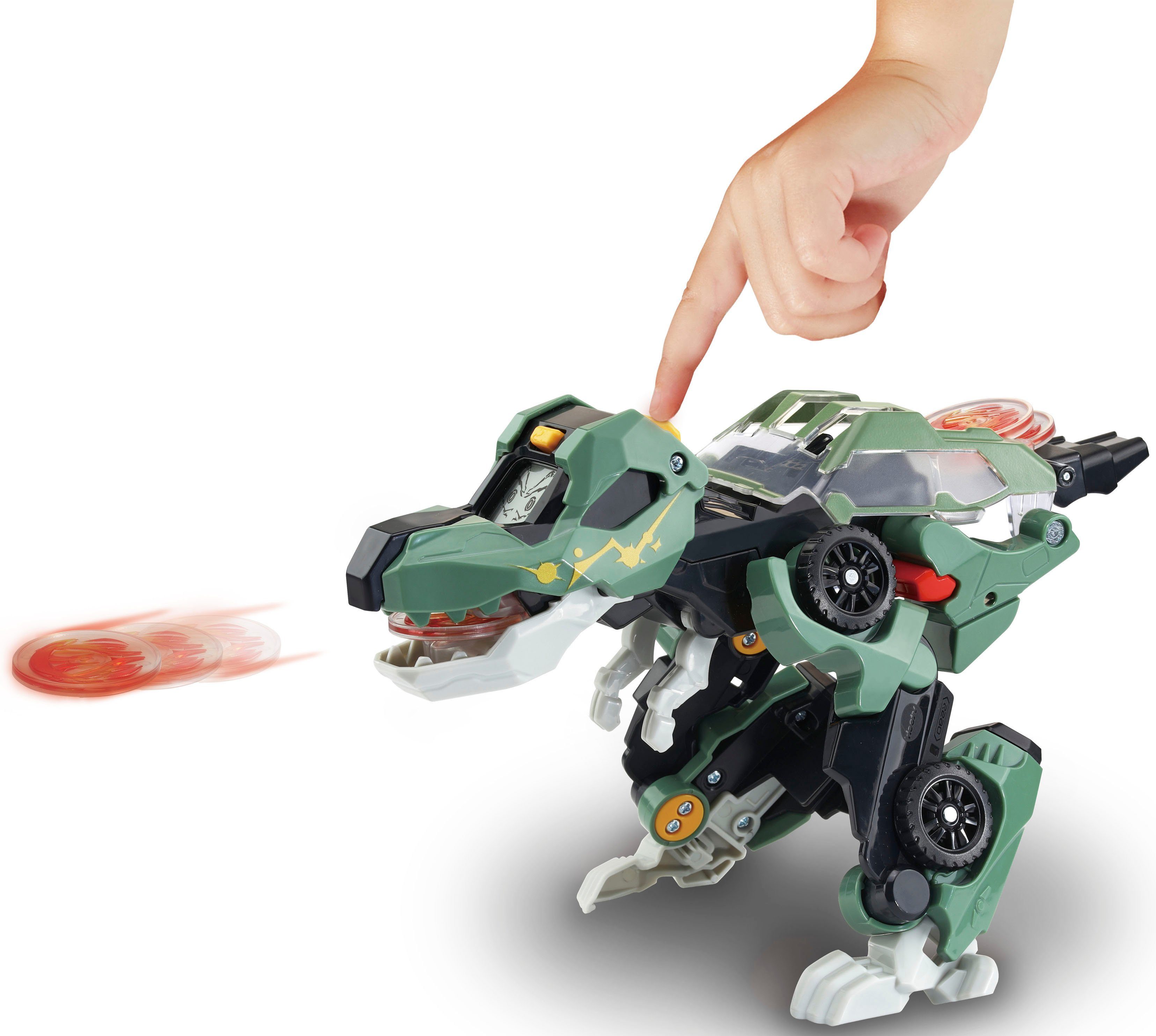 Vtech® Spielfigur Switch & Go Dinos, Fighter Launcher-T-Rex, mit Sound