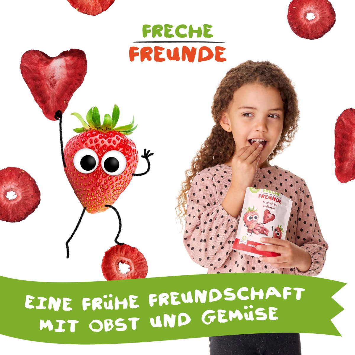 Kindersnack Fruchtchips Erdbeere, ab 3 Jahre, 12 g