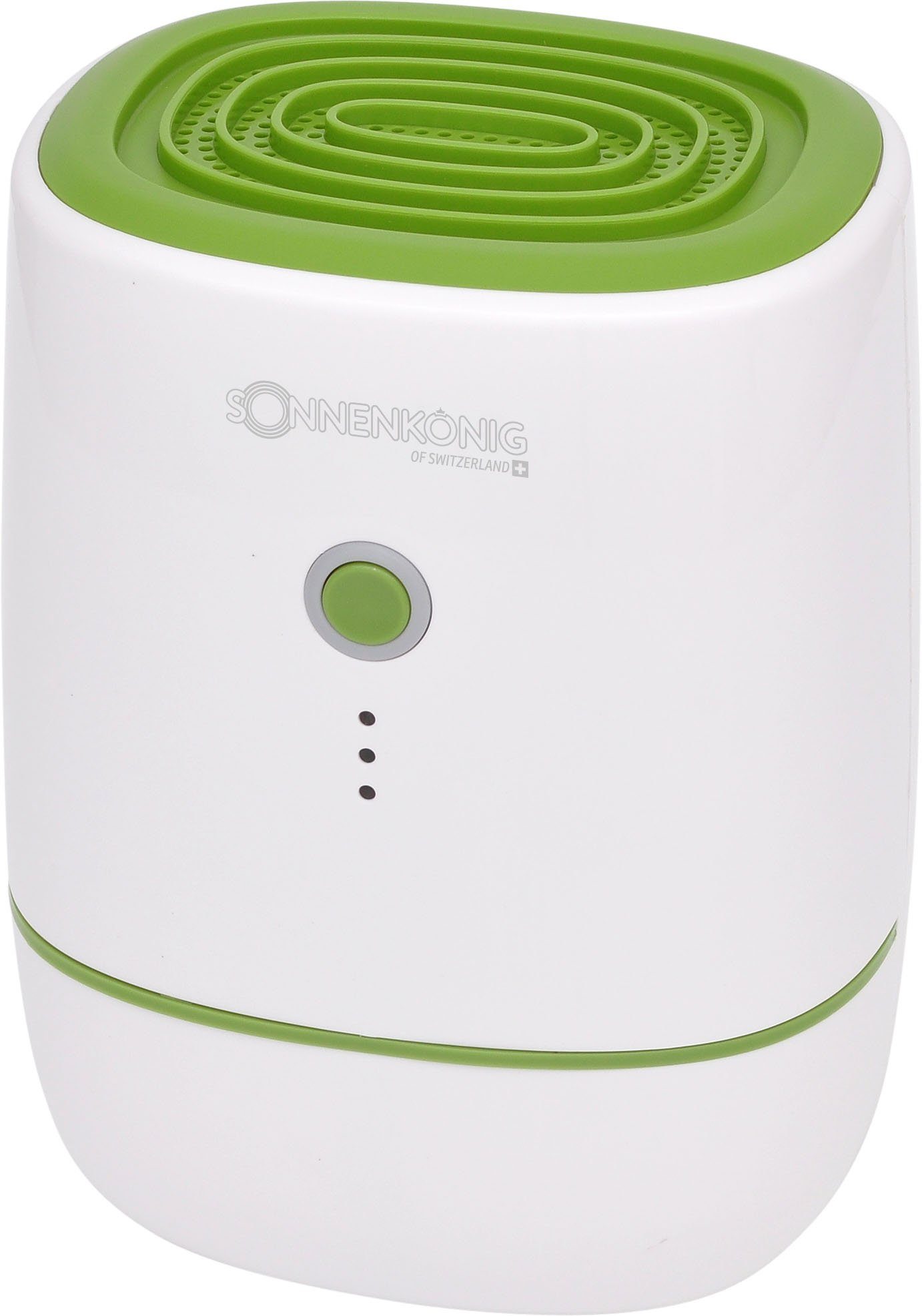 Sonnenkönig Luftentfeuchter 10100151 / Secco Piccolo Grün, für 25 m³ Räume, Entfeuchtung 0,22 l/Tag, Tank 0,6 l