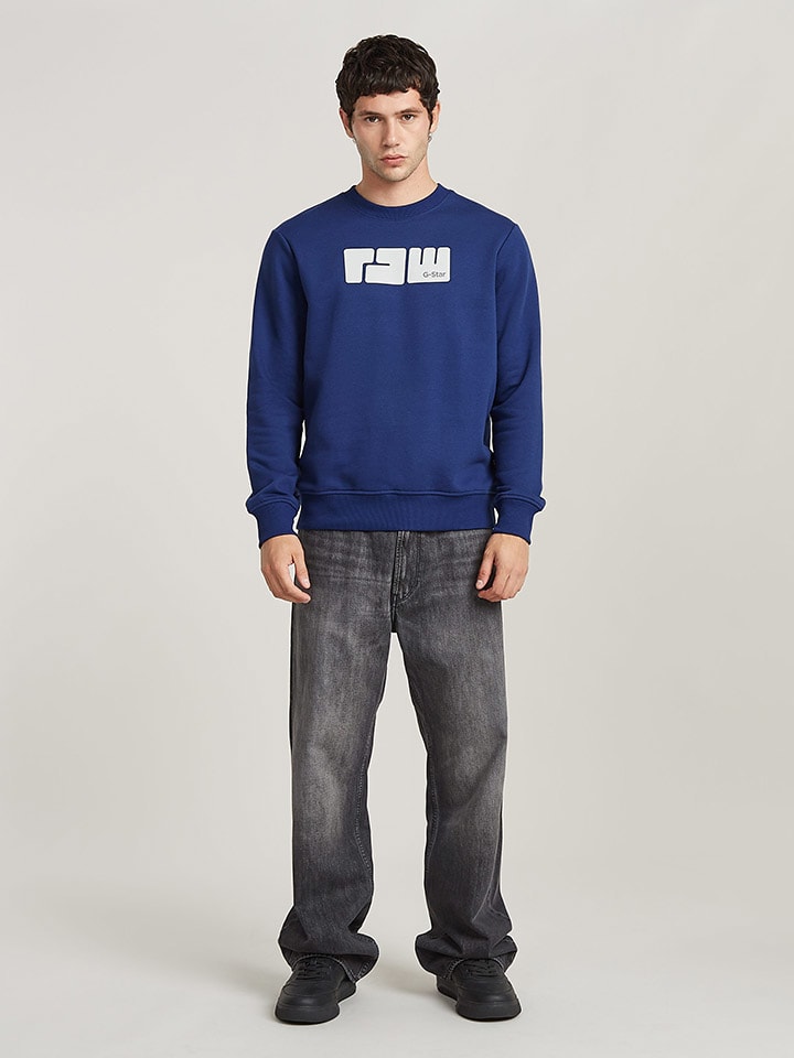 G-Star Sweatshirt in Blau günstig kaufen