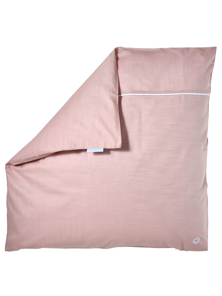 nordic coast company  Hochwertige Babybettwäsche in Altrosa 80x80 cm günstig kaufen 80x80 cm