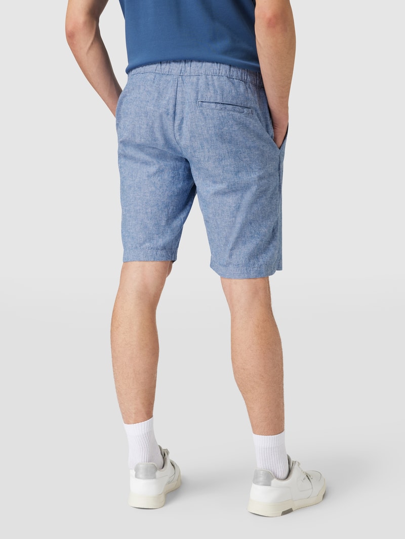 Shorts mit elastischem Bund in blau