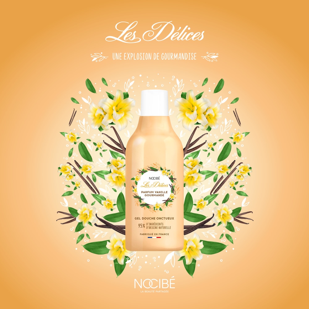 Nocibé Les Délices - Vanille Gourmande Gel Douche