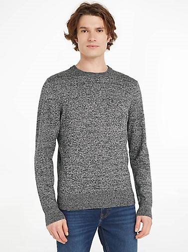 TOMMY HILFIGER Herren Strickpullover Rundhals Baumwolle/Kaschmir Regular Fit