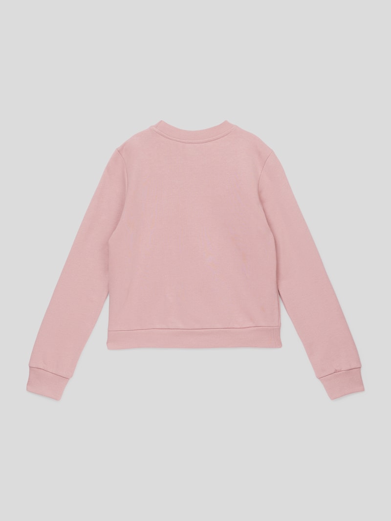 Sweatshirt mit Statement-Print in rosa