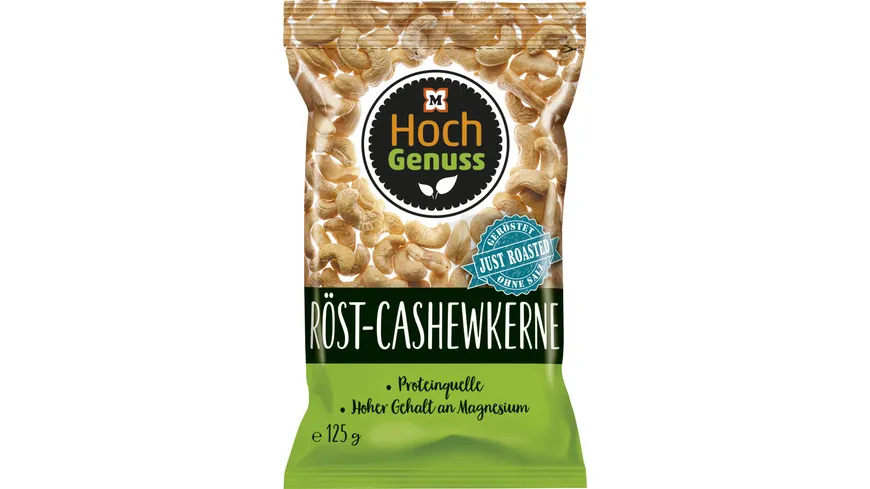 Hochgenuss Cashewkerne geröstet 125 g