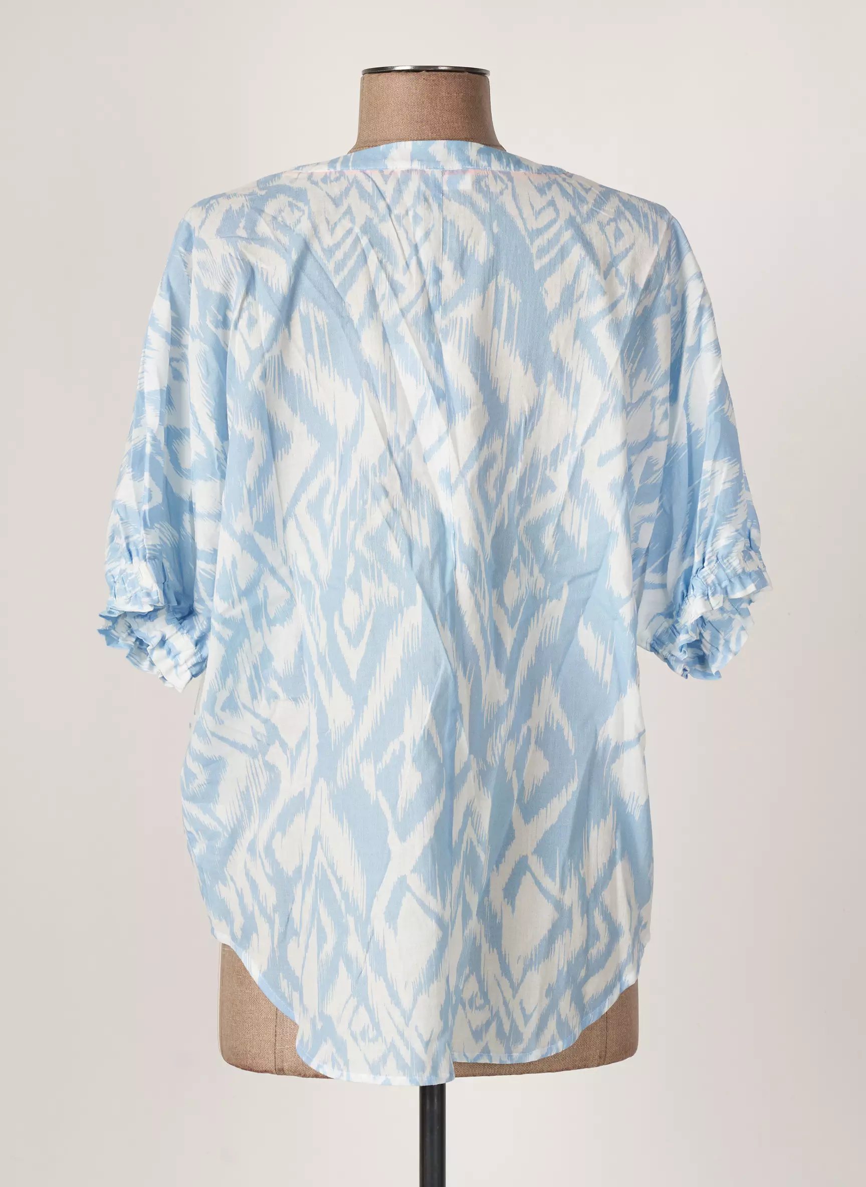 Just White Blouses Femme couleur bleu